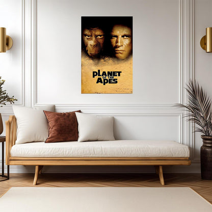 Planet of the Apes 2001 Movie Poster | Ape and Astronaut Faces - Movies & TV Poster