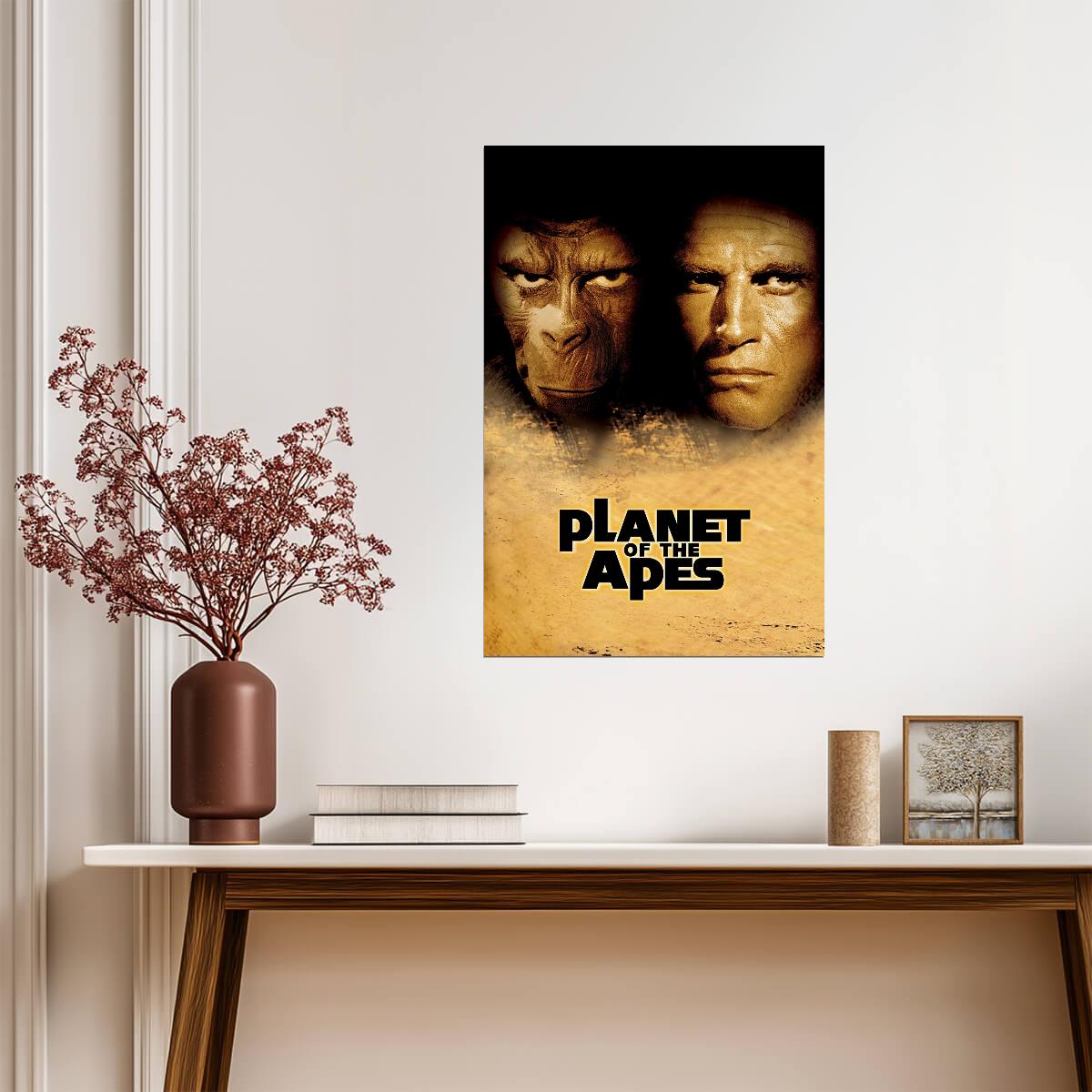 Planet of the Apes 2001 Movie Poster | Ape and Astronaut Faces - Movies & TV Poster