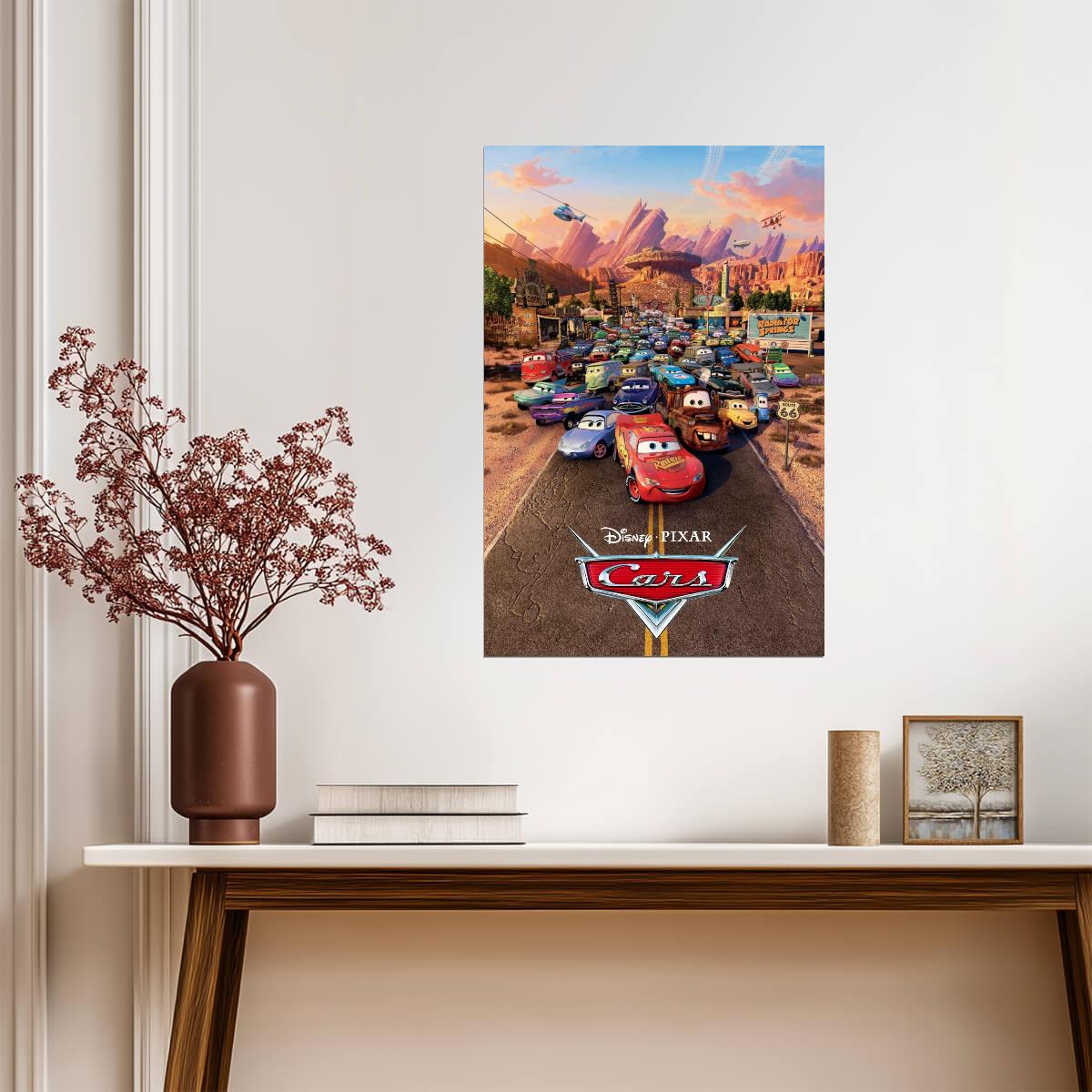 Cars 2006 Movie Poster | Radiator Springs Road Gathering - Movies & TV Poster