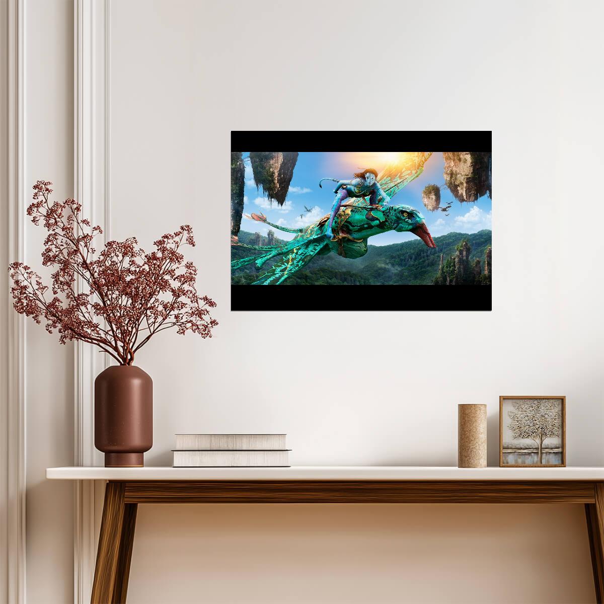 Avatar 2009 Movie Poster | Banshee Flight over Pandora - Movies & TV Poster