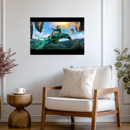 Avatar 2009 Movie Poster | Banshee Flight over Pandora - Movies & TV Poster