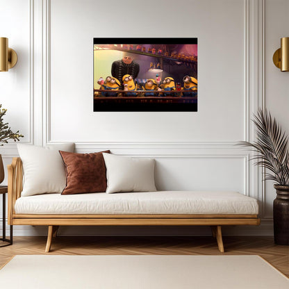Despicable Me Movie Poster | Gru and the Minions in the Laboratory - Movies & TV Poster