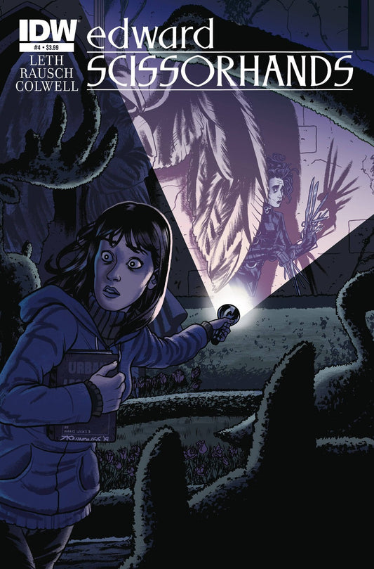 Edward Scissorhands Poster | Comic Cover with Megs and a Flashlight - Graphic & Art Poster