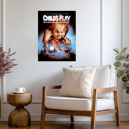 Child's Play 1988 Movie Poster | Chucky Above the Living Room - Movies & TV Poster