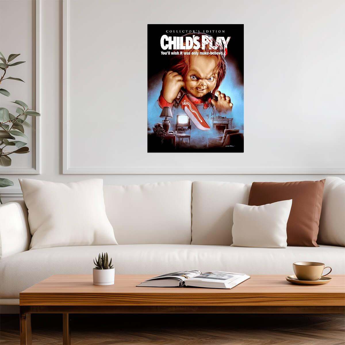 Child's Play 1988 Movie Poster | Chucky Above the Living Room - Movies & TV Poster