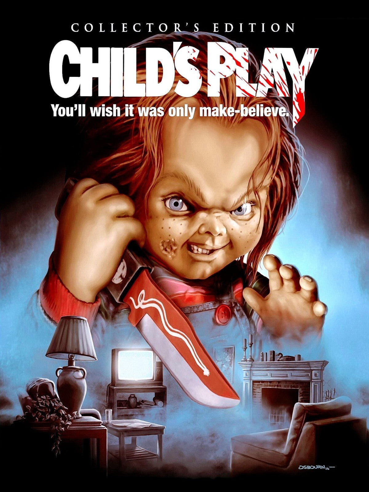 Child's Play 1988 Movie Poster | Chucky Above the Living Room - Movies & TV Poster