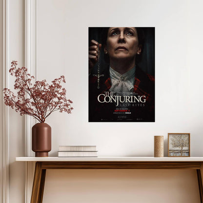 The Conjuring Last Rites Movie Poster | Lorraine Warren Holding a Rosary - Movies & TV Poster