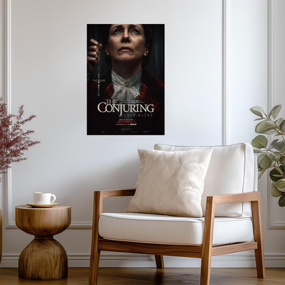 The Conjuring Last Rites Movie Poster | Lorraine Warren Holding a Rosary - Movies & TV Poster
