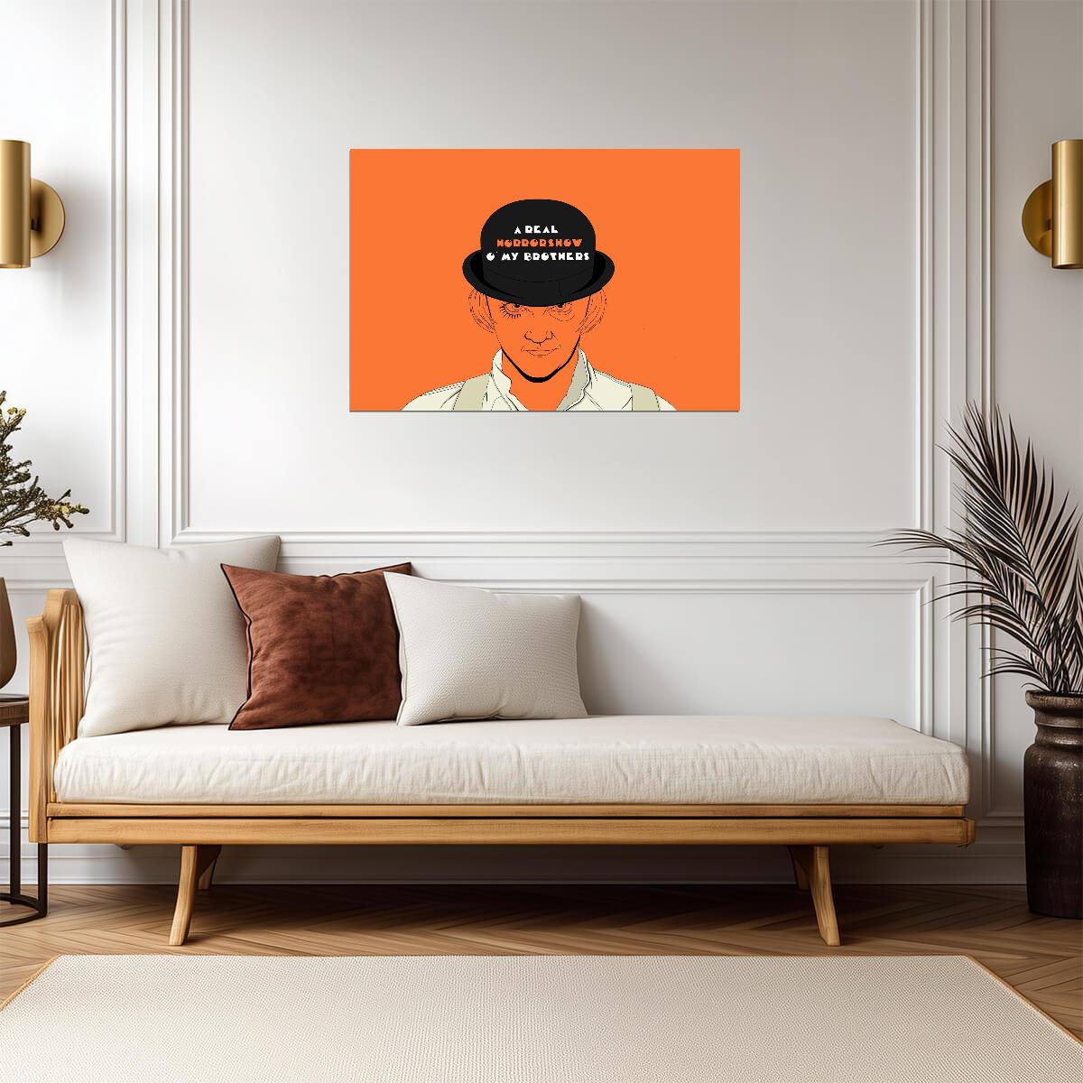 A Clockwork Orange Poster | Real Horrorshow Alex Illustration - Movies & TV Poster