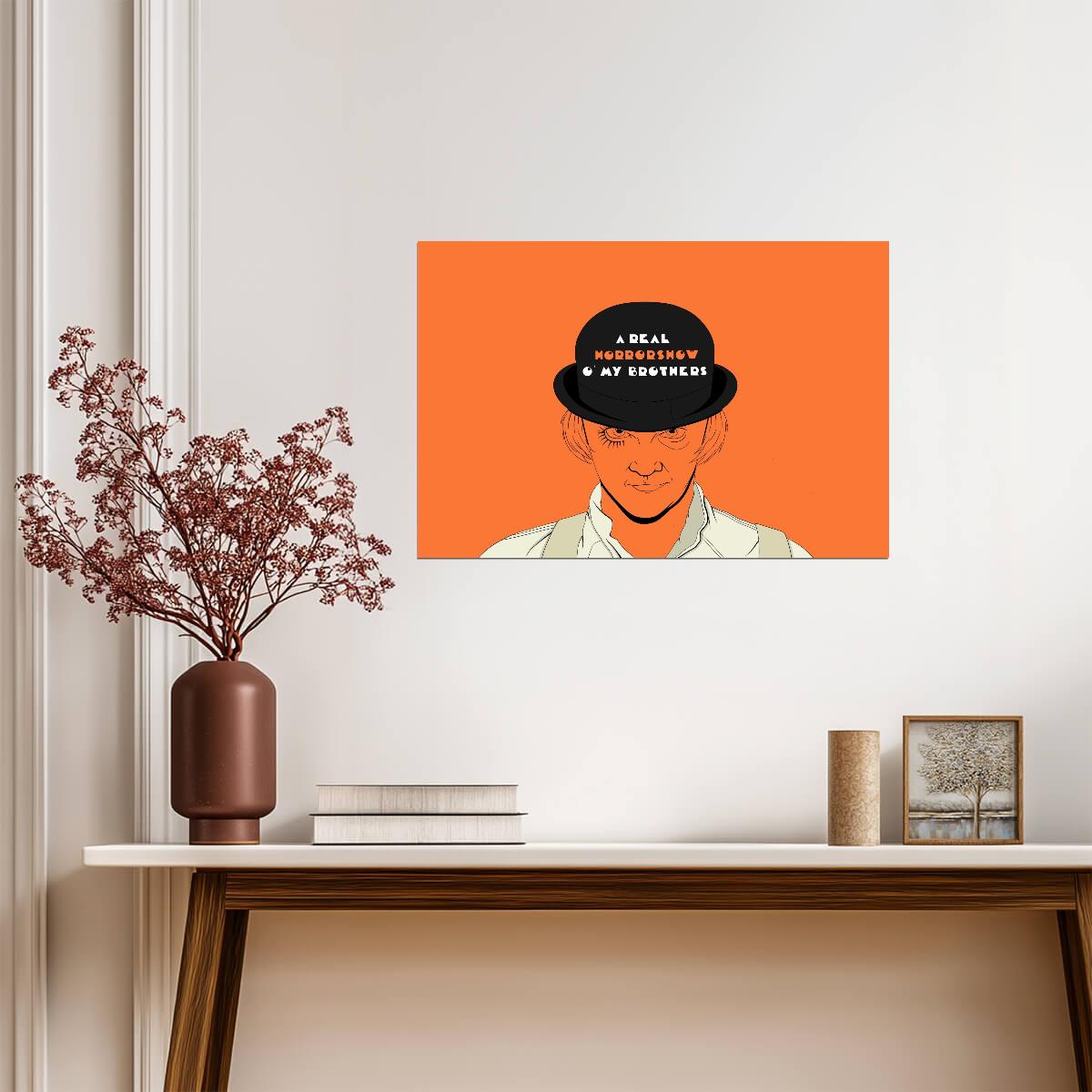 A Clockwork Orange Poster | Real Horrorshow Alex Illustration - Movies & TV Poster