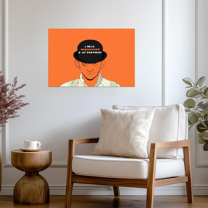 A Clockwork Orange Poster | Real Horrorshow Alex Illustration - Movies & TV Poster