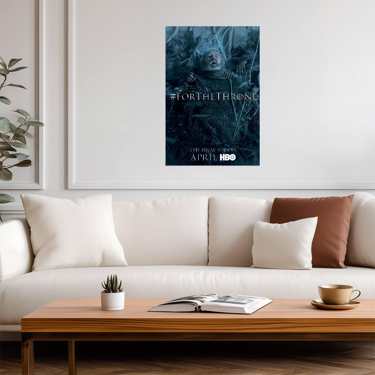 Game of Thrones Poster | Hodor and the Wights | For the Throne - Movies & TV Poster