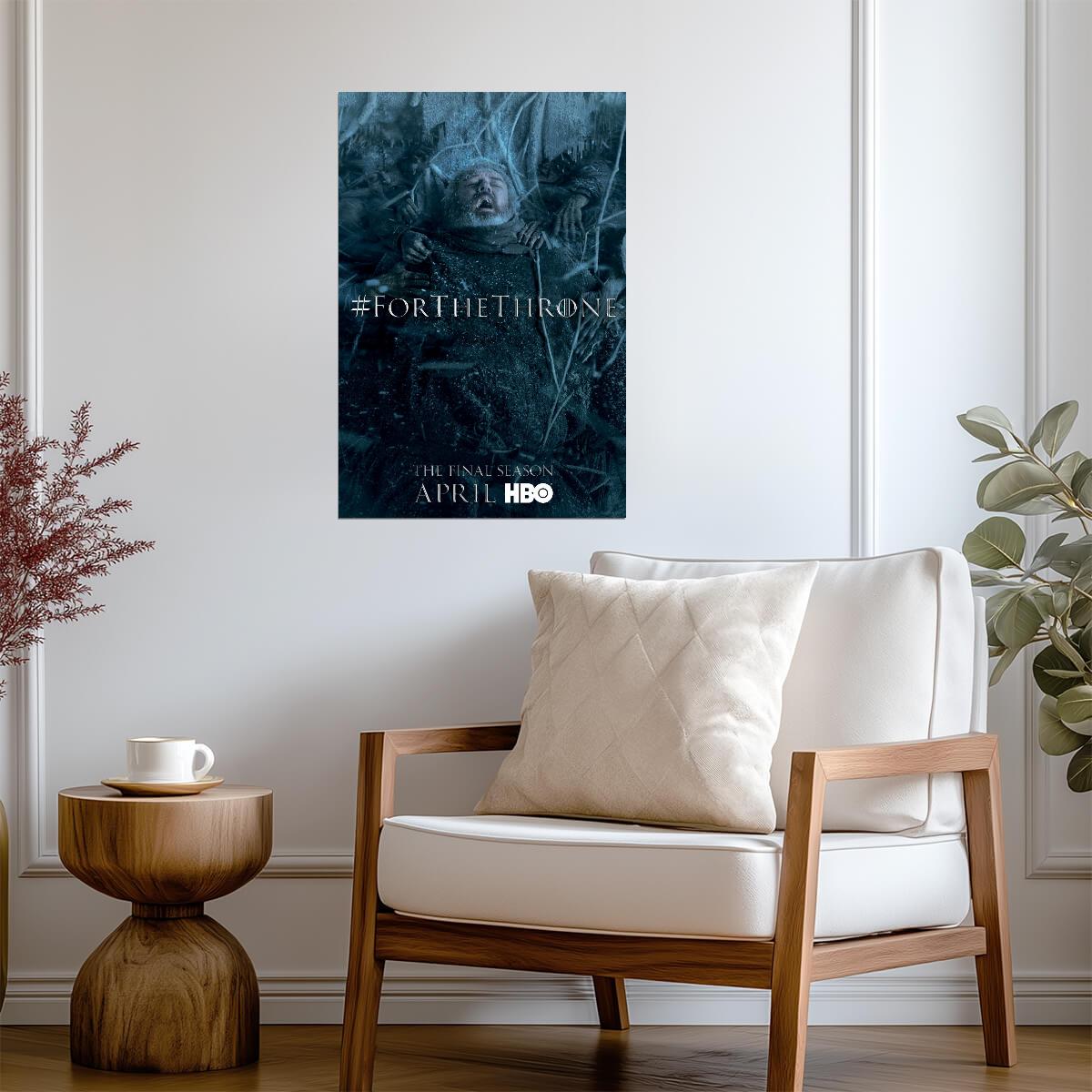 Game of Thrones Poster | Hodor and the Wights | For the Throne - Movies & TV Poster