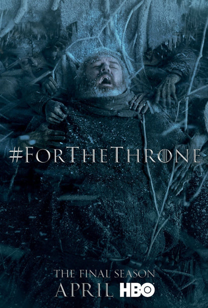 Game of Thrones Poster | Hodor and the Wights | For the Throne - Movies & TV Poster