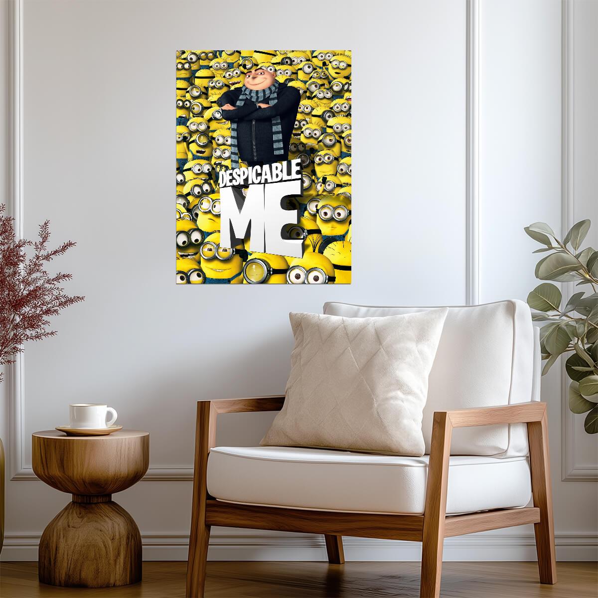 Despicable Me Movie Poster | Gru Surrounded by Minions - Movies & TV Poster