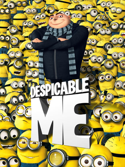 Despicable Me Movie Poster | Gru Surrounded by Minions - Movies & TV Poster