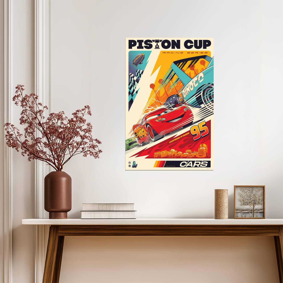 Cars 2006 Movie Poster | Piston Cup Racing Graphic - Movies & TV Poster
