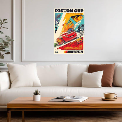 Cars 2006 Movie Poster | Piston Cup Racing Graphic - Movies & TV Poster