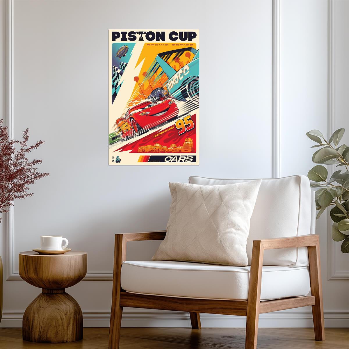 Cars 2006 Movie Poster | Piston Cup Racing Graphic - Movies & TV Poster