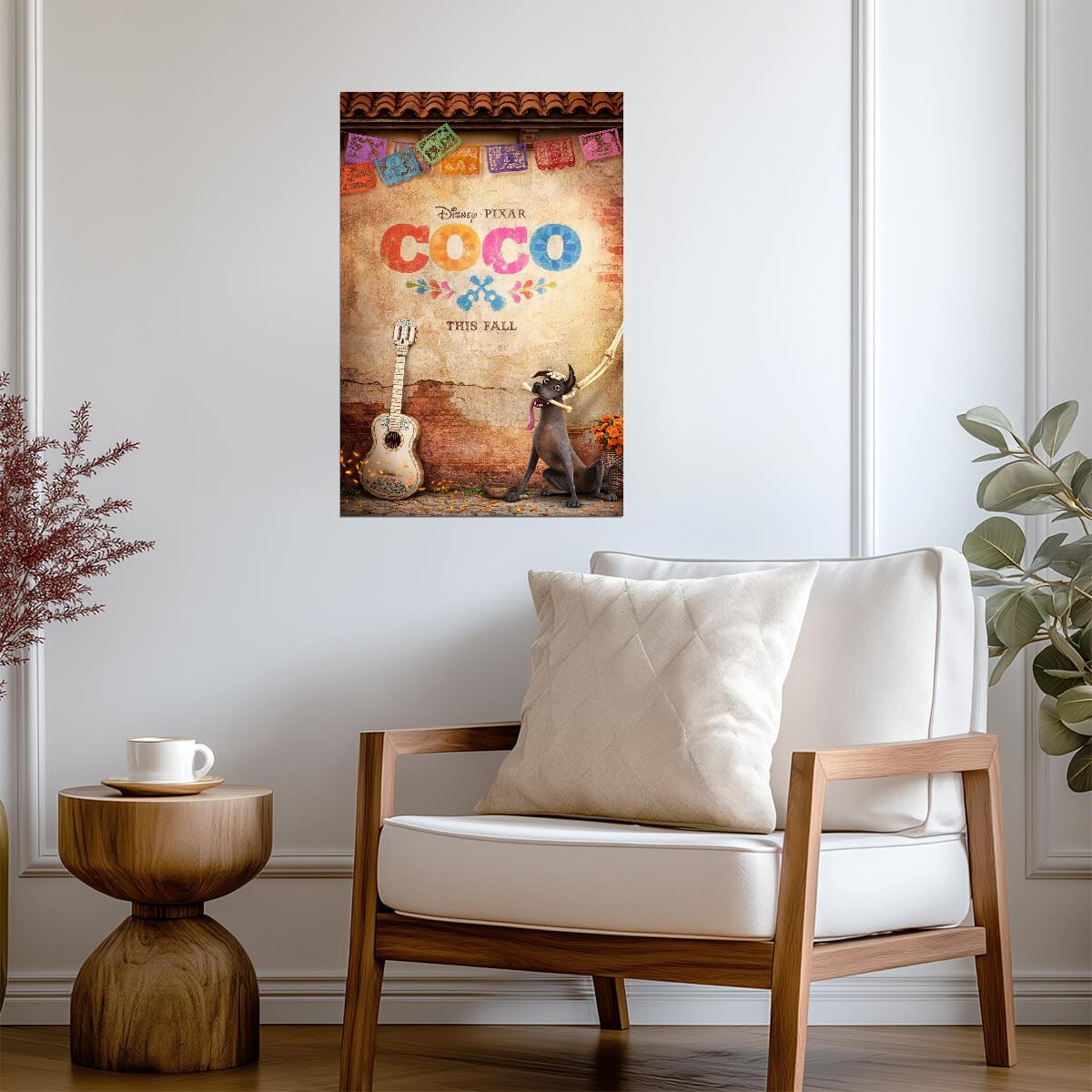 Coco 2017 Movie Poster | Dante and the White Guitar - Movies & TV Poster