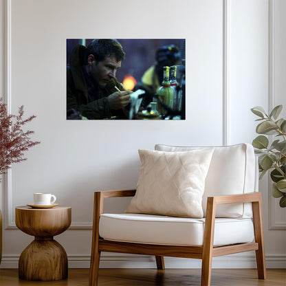 Blade Runner 1982 Movie Poster | Deckard at the Noodle Bar - Movies & TV Poster