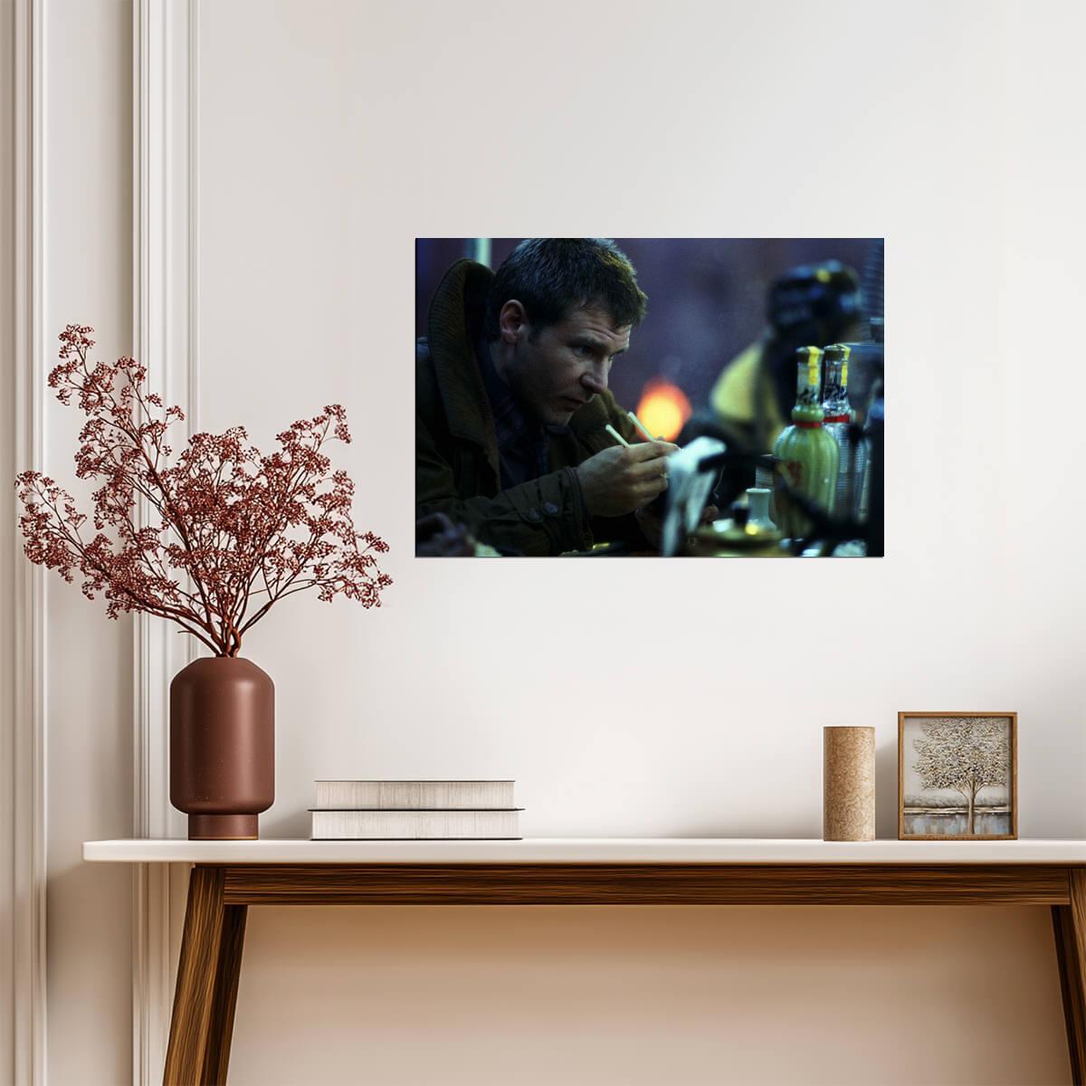 Blade Runner 1982 Movie Poster | Deckard at the Noodle Bar - Movies & TV Poster