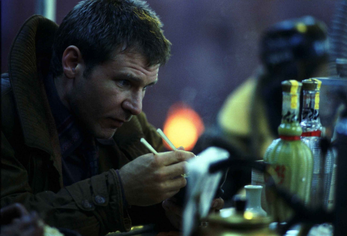 Blade Runner 1982 Movie Poster | Deckard at the Noodle Bar - Movies & TV Poster