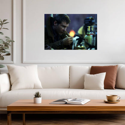 Blade Runner 1982 Movie Poster | Deckard at the Noodle Bar - Movies & TV Poster
