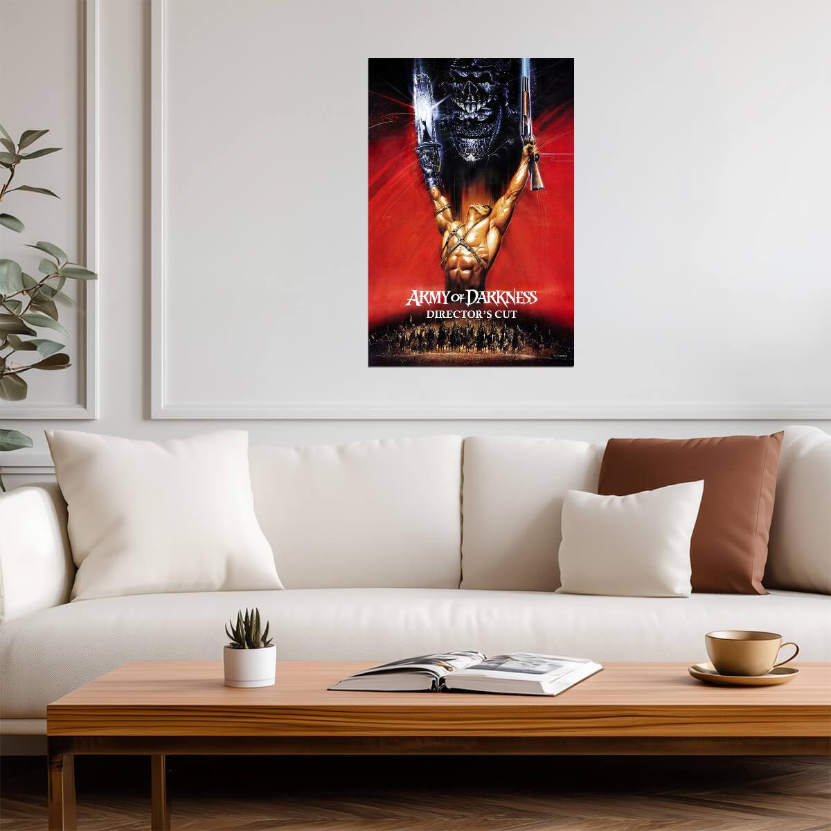 Army of Darkness Movie Poster | Ash Raising a Chainsaw - Movies & TV Poster