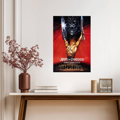 Army of Darkness Movie Poster | Ash Raising a Chainsaw - Movies & TV Poster
