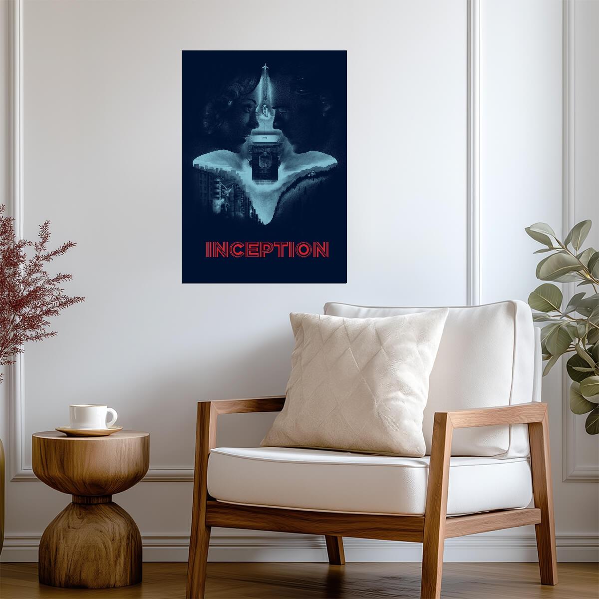 Inception Movie Poster | Dreamers Facing across a City - Movies & TV Poster