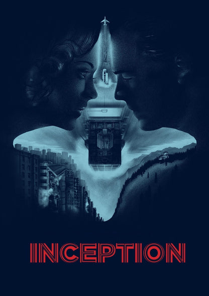Inception Movie Poster | Dreamers Facing across a City - Movies & TV Poster