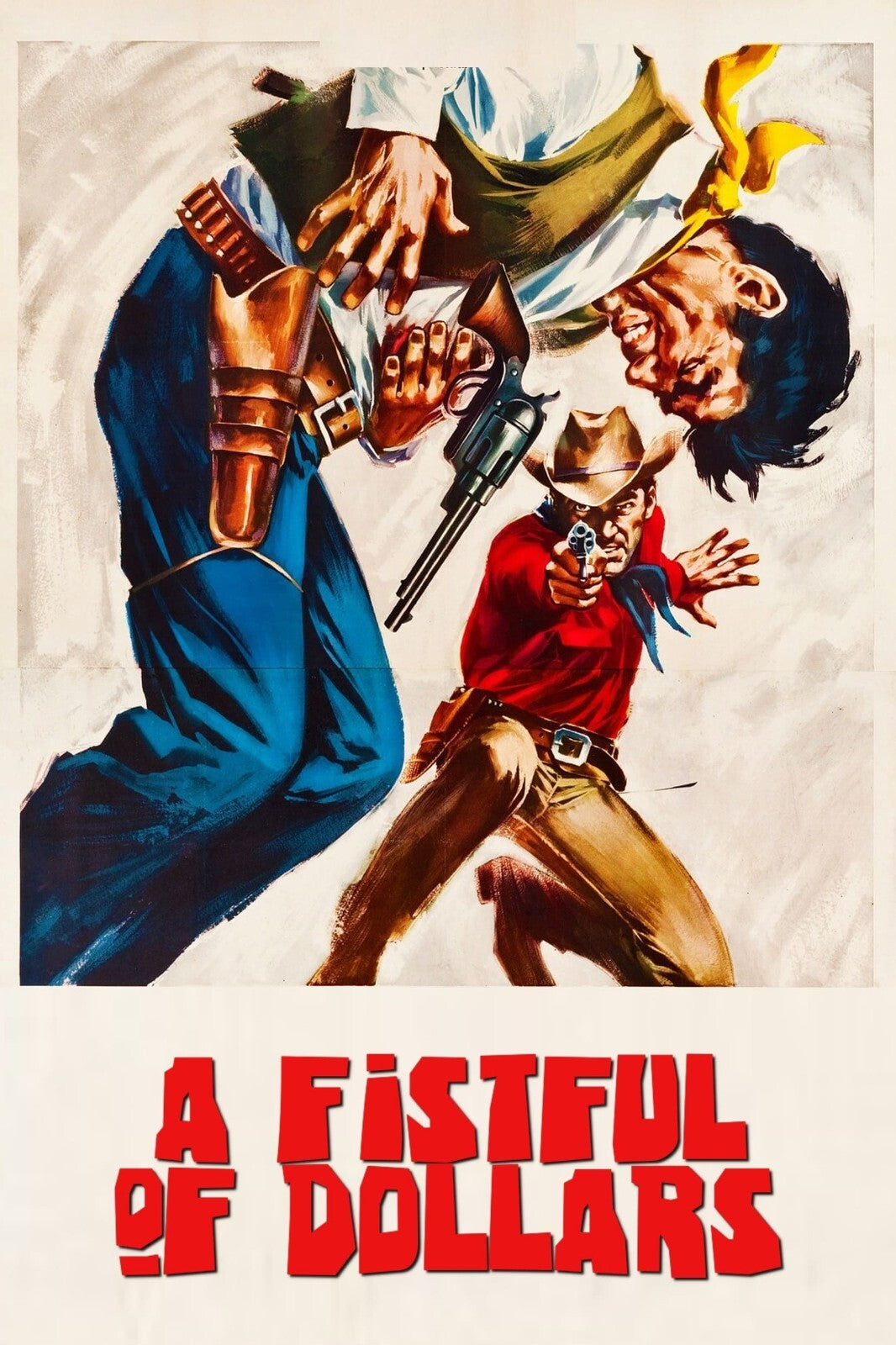 A Fistful of Dollars Poster | Illustrated Western Shootout - Movies & TV Poster
