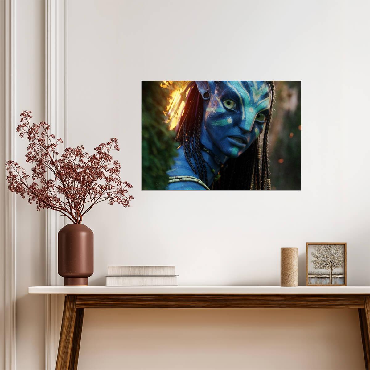 Avatar 2009 Movie Poster | Neytiri in War Paint - Movies & TV Poster