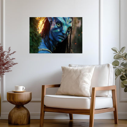 Avatar 2009 Movie Poster | Neytiri in War Paint - Movies & TV Poster