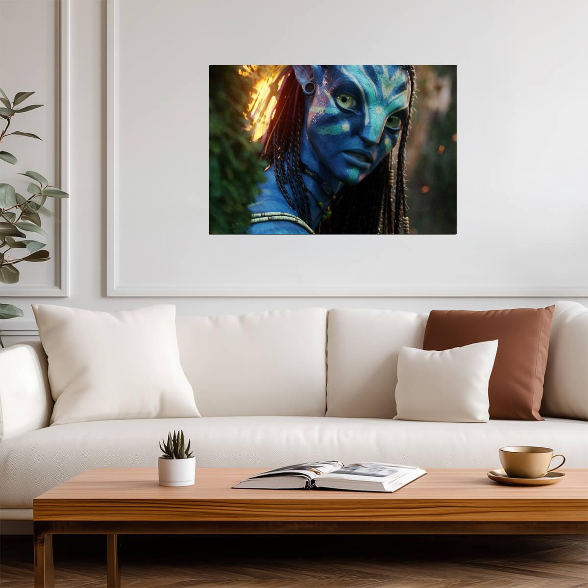 Avatar 2009 Movie Poster | Neytiri in War Paint - Movies & TV Poster
