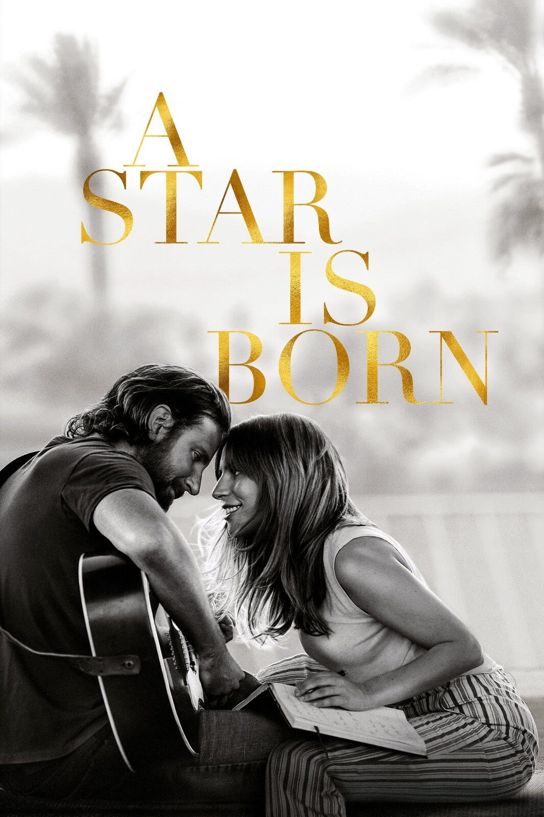 A Star Is Born Poster | Lady Gaga and Bradley Cooper | Black and White Concert Print - Movies & TV Poster