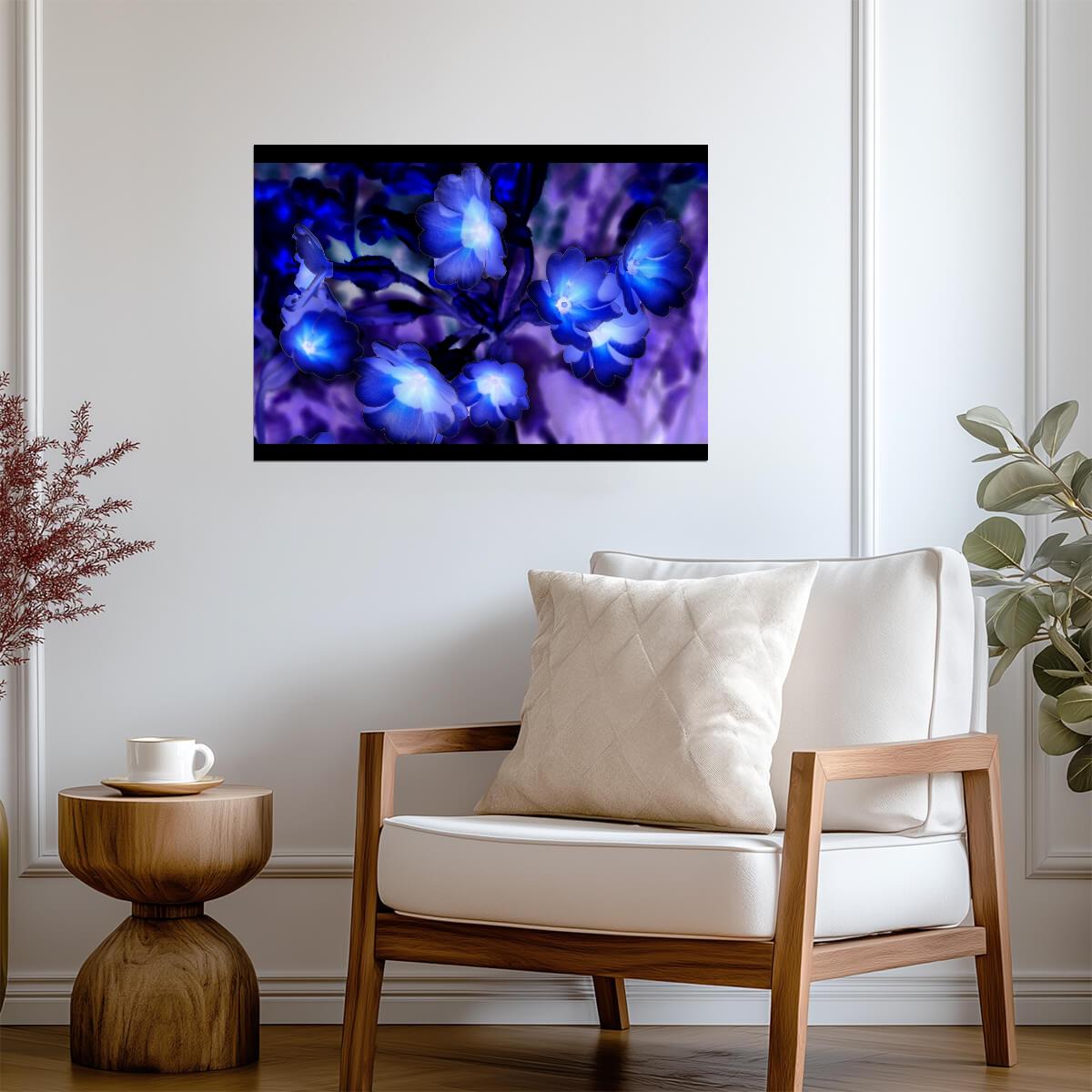 Avatar 2009 Movie Poster | Glowing Blue Pandora Flowers - Movies & TV Poster