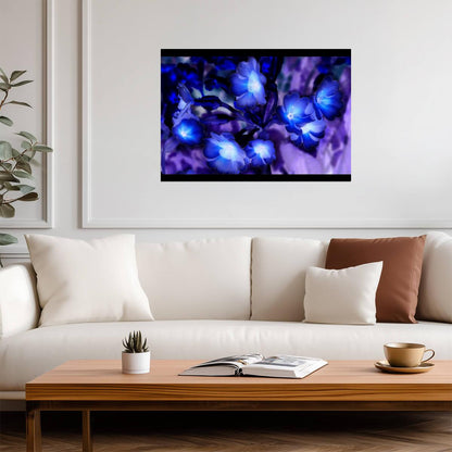 Avatar 2009 Movie Poster | Glowing Blue Pandora Flowers - Movies & TV Poster