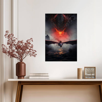 How to Train Your Dragon 2025 Movie Poster | Escaping the Red Death - Movies & TV Poster