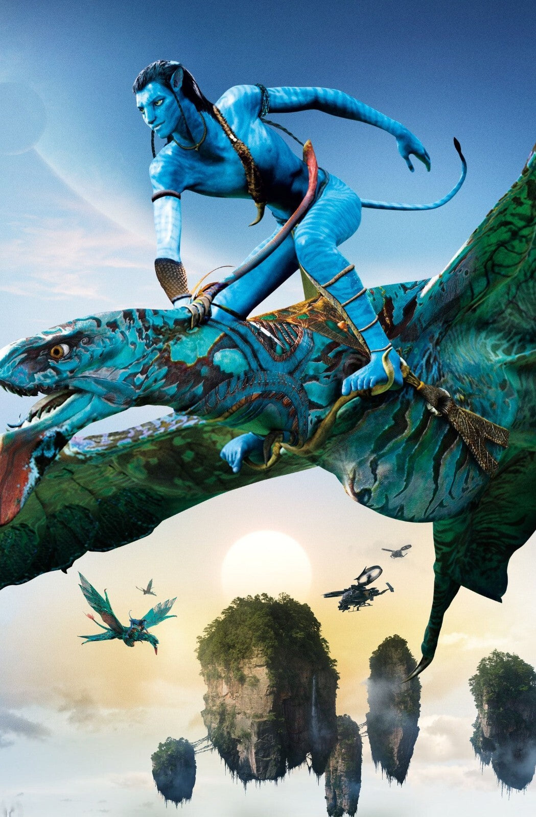 Avatar 2009 Movie Poster | Neytiri Riding a Banshee - Movies & TV Poster
