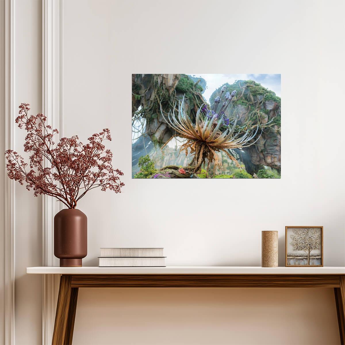 Avatar 2009 Movie Poster | Pandora Plant and Floating Cliffs - Movies & TV Poster