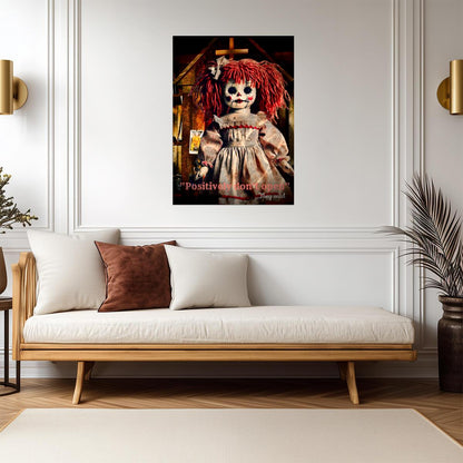 Annabelle Rag Doll Poster | Crosses and Candles - Graphic & Art Poster