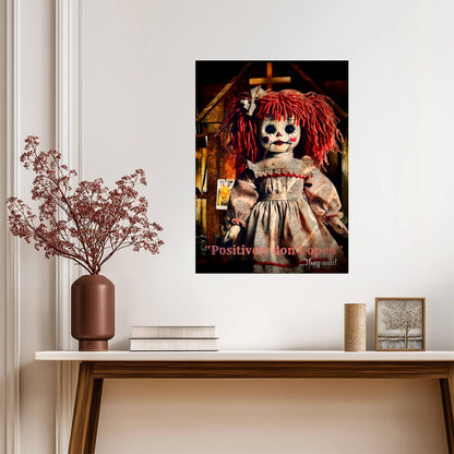 Annabelle Rag Doll Poster | Crosses and Candles - Graphic & Art Poster
