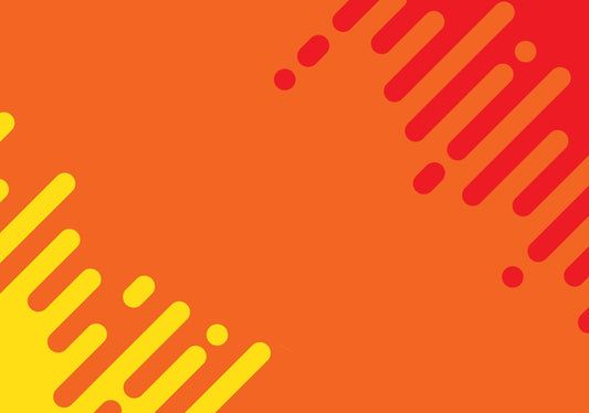 Orange and Yellow Geometric Poster | Abstract Wall Art Print - Graphic & Art Poster