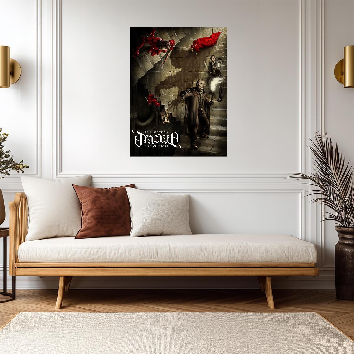 Bram Stoker's Dracula 1992 Movie Poster | Vampire on a Spiral Staircase - Movies & TV Poster