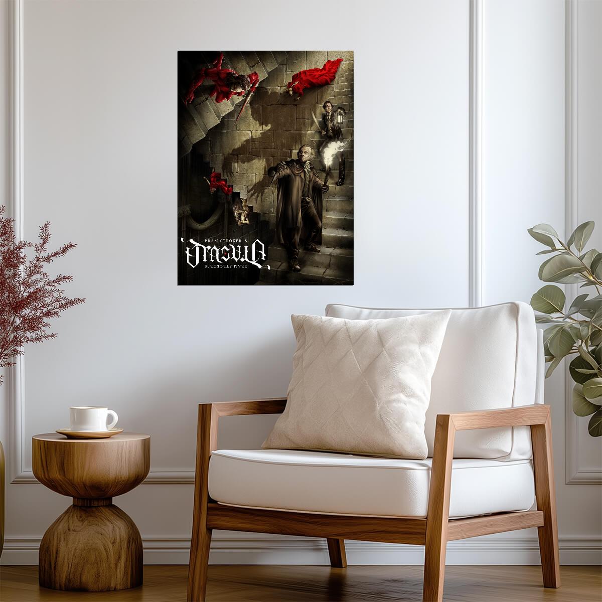 Bram Stoker's Dracula 1992 Movie Poster | Vampire on a Spiral Staircase - Movies & TV Poster
