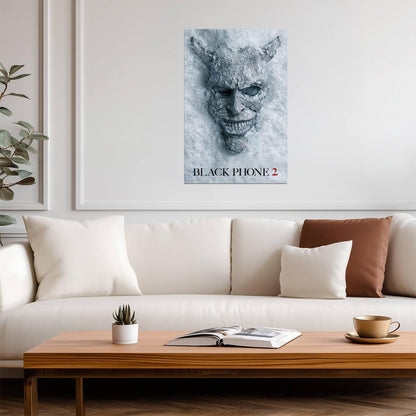 Black Phone 2 Movie Poster | The Grabber Mask Covered in Frost - Movies & TV Poster