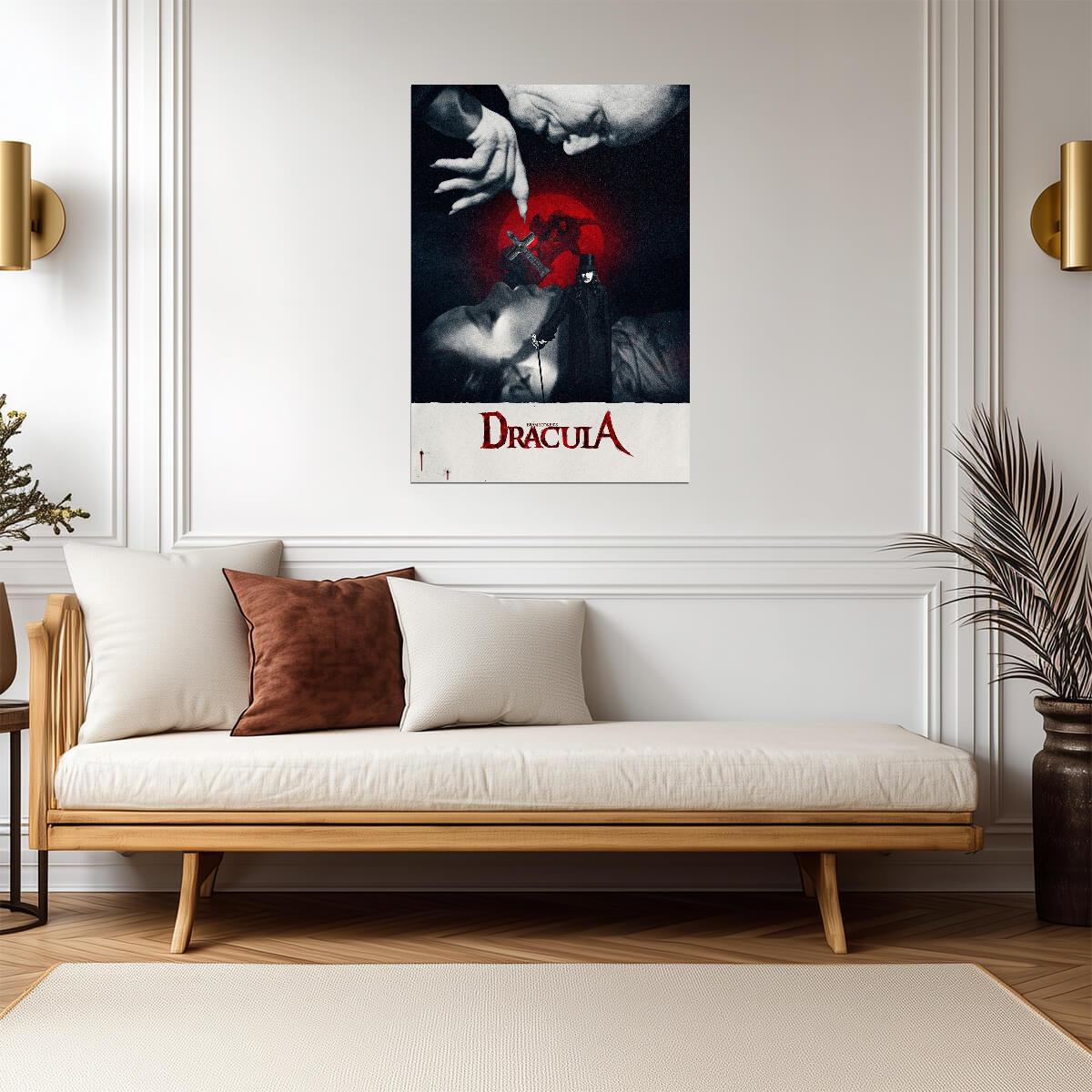 Bram Stoker's Dracula 1992 Movie Poster | Lovers Beneath a Red Moon - Movies & TV Poster