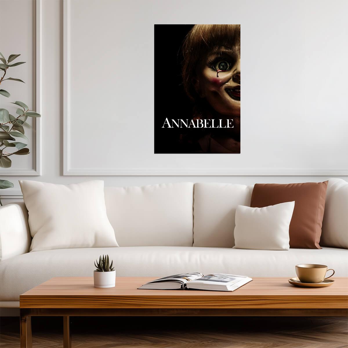 Annabelle 2014 Movie Poster | Bloody Tear Close-Up - Movies & TV Poster